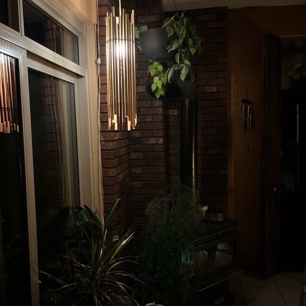 Hew handmade cedar light pendant